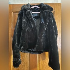 Faux fur jacket